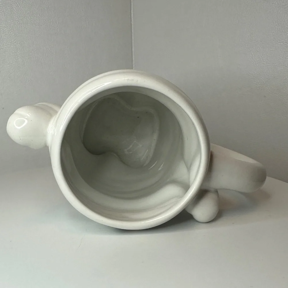 White Stoneware Halloween Holiday Mummy Mug Cup by Hyde and Eek